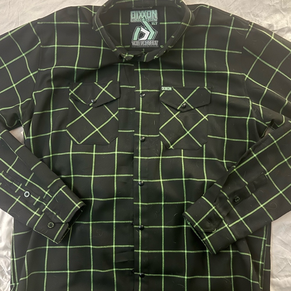DIXXON Men's Dark Checkered Shirt